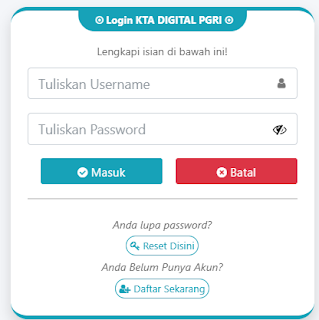 Register PGRI Paser - Persatuan Guru Republik Indonesia Cabang Paser
